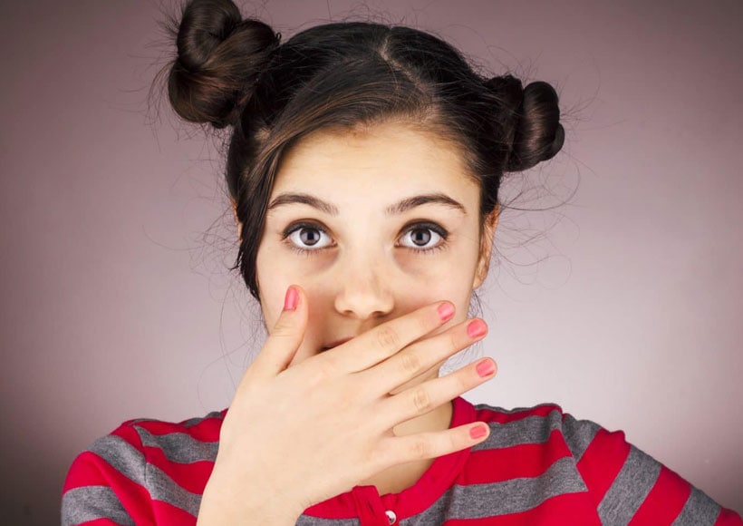 Patient learning about gum disease treatment